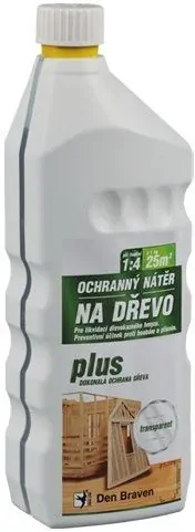Ochranný nátěr na dřevo bezbarvý PLUS 1 kg