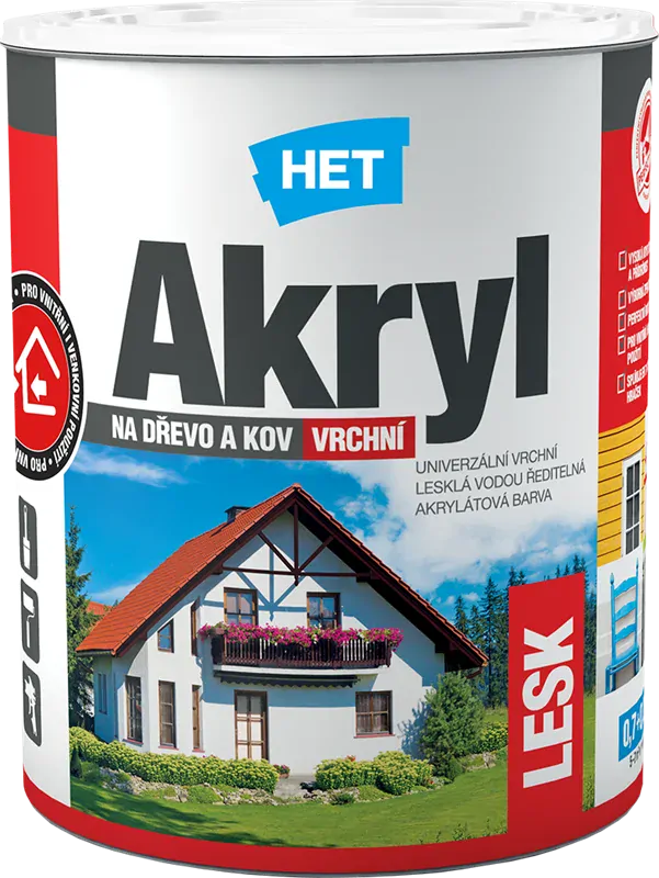 Akryl LESK 1000 bílá 0.7 kg univerzální barva
